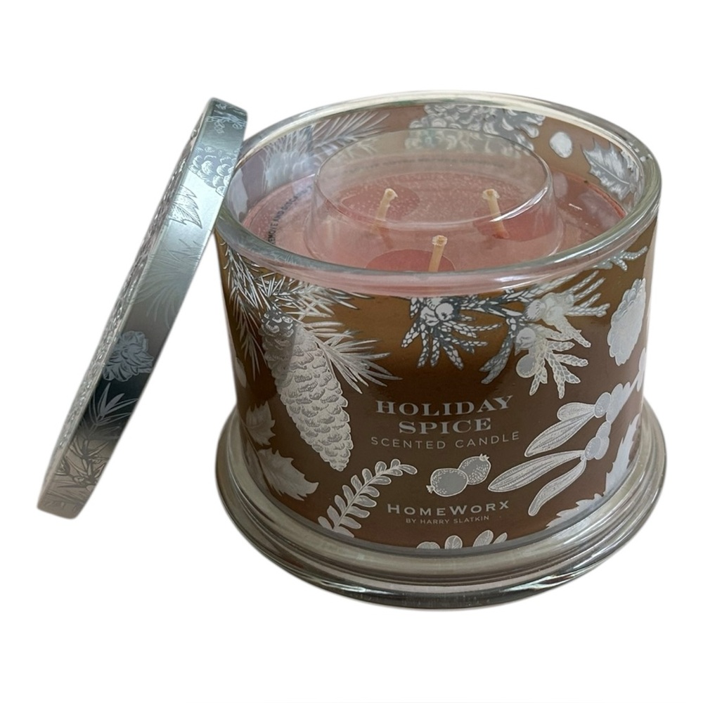 New Homeworx By Harry Slatkin 3 Wick Candle Holiday Spice 14Oz Fir Clove Spices